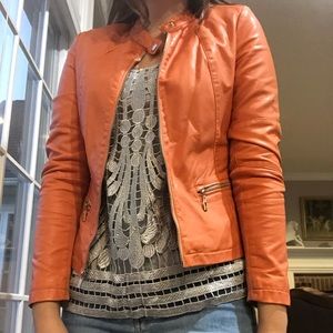 Orang Faux Leather Jacket